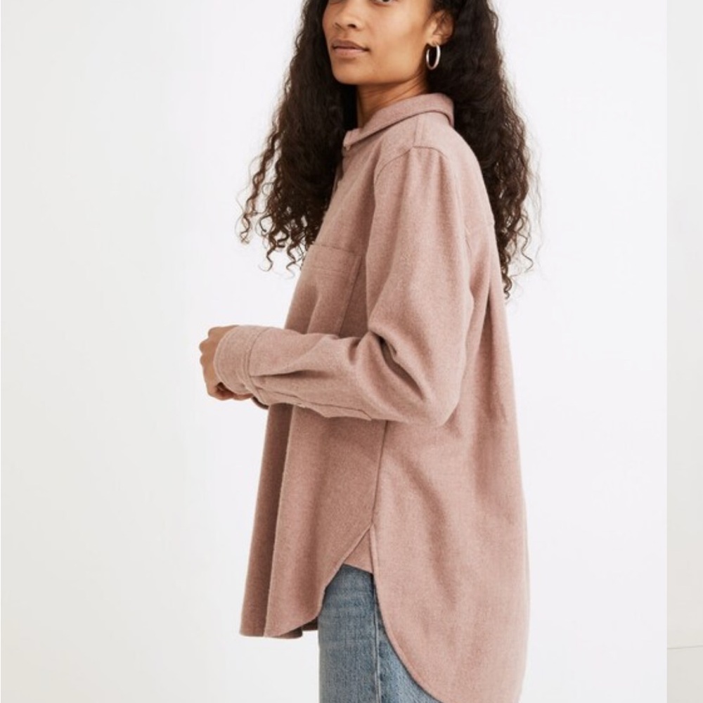 Madewell flannel Oversized Ex-Boyfriend Swing Shirt small - Picture 2 of 7